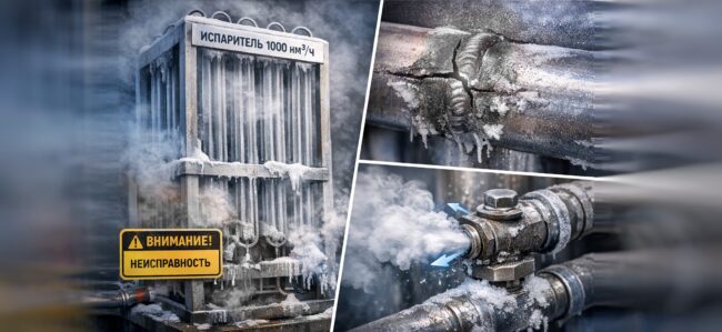 Кейс: почему испаритель на 1000 нм³/ч выходил из строя и как ошибка в расчетах приводит к постоянным ремонтам