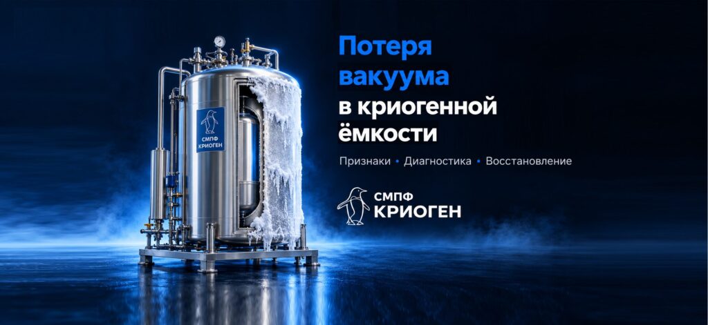 Потеря вакуума в криогенной ёмкости: признаки, диагностика и восстановление